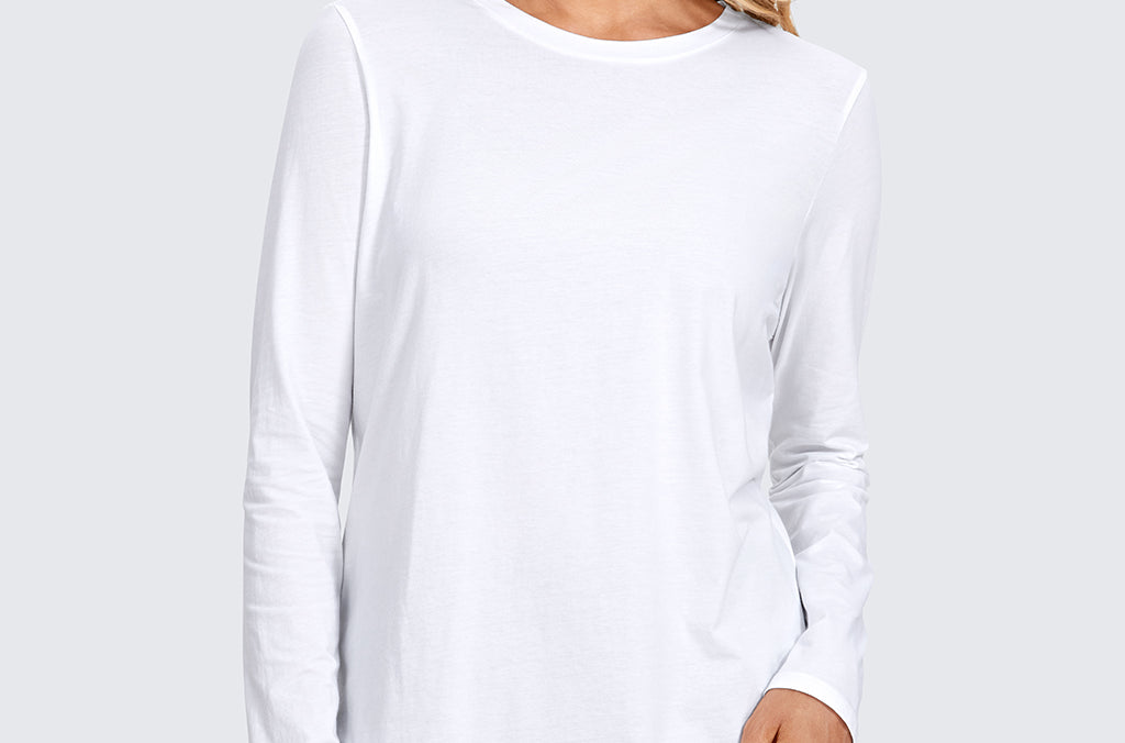 Women's Pima Cotton Long Sleeve Shirts Black