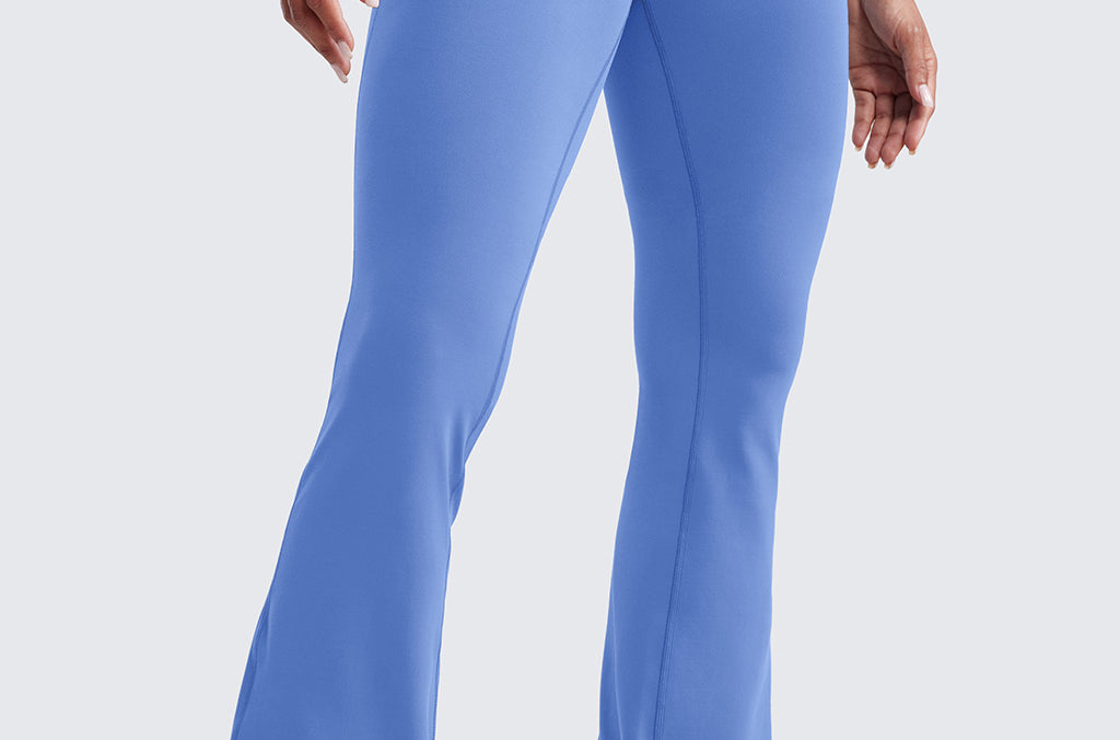 CRZ YOGA Women's High Waist Flare Leggings 30.5" True Navy