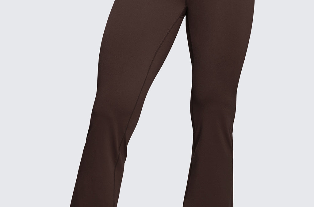 CRZ YOGA Women's High Waist Flare Leggings 30.5" Black