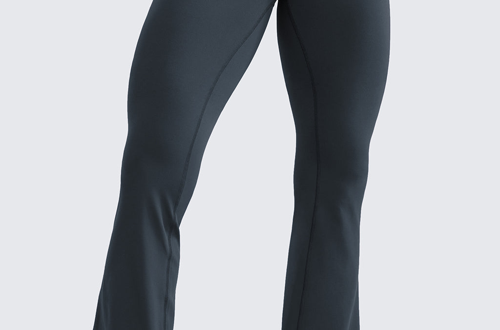 CRZ YOGA Women's High Waist Flare Leggings 30.5" Black