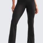 CRZ YOGA Women's High Waist Flare Leggings 29" Pitch Blue