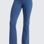 CRZ YOGA Women's High Waist Flare Leggings 29" Pitch Blue