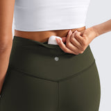 CRZ YOGA Women's High Waist Flare Leggings 29" Black