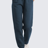 CRZ YOGA Women's Cotton Fleece Lined Sweatpants 28" Black