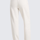 CRZ YOGA Women's Cotton Fleece Joggers with Pockets 28" Black