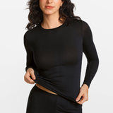 SOULVOR Long Sleeve Crew Neck T-Shirt Black
