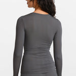 SOULVOR Long Sleeve Crew Neck T-Shirt Twilight Gray