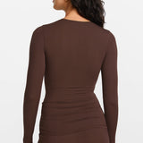 SOULVOR Long Sleeve Crew Neck T-Shirt Hazelnut