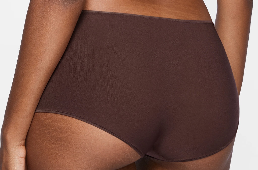 Women's Stretchy Mid Waist Boy Shorts 3 Pack Hazelnut (3pack)