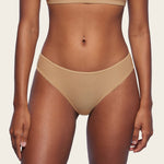 Women's Cheeky High Cut Bikini 3 Pack Soft Tan (3pack)