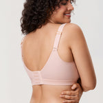 Women's Full Coverage Wireless Unlined Bra Rose Purple