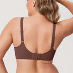 Women's Natural Shape T-shirt Bra Brown Violet