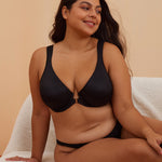 Women's Plunge Back Posture Bra Black