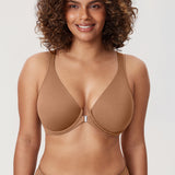Women's Plunge Back Posture Bra Gravel Beige