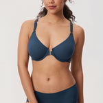 Women's Convertible X-Back Front Closure Bra - Underwire/Unlined/Racerback Sargasso