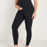 Women's Super High Waist Maternity Leggings 28" Olive Green