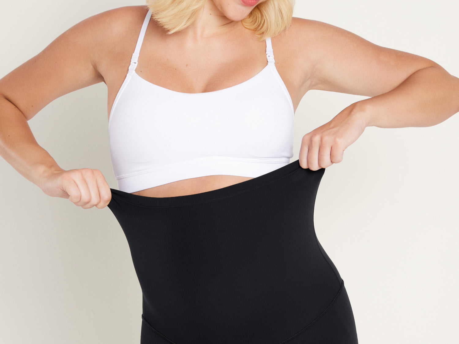 Women's Super High Waist Maternity Leggings 28" Black