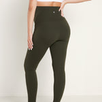Women's Super High Waist Maternity Leggings 28" Olive Green