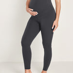 Women's Super High Waist Maternity Leggings 28" Red Merlot