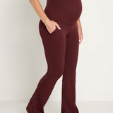 Women's Maternity Flare Leggings with Pockets 31" Mysterious Grey