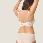Women's Supportive Lace Nursing Bralette Ivory